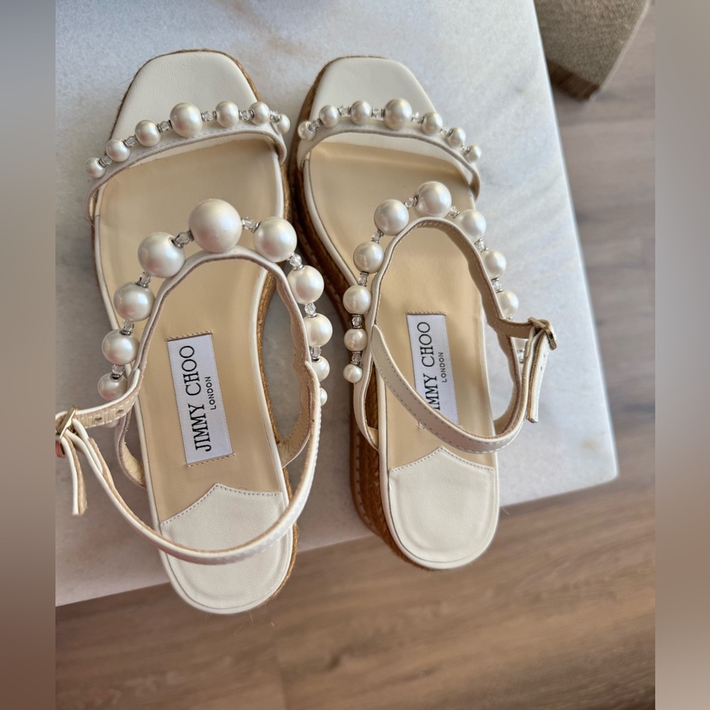 Jimmy Choo Pearl espadrilles. Size 7